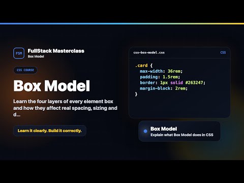 Box Model Explained Fullstack Masterclass Css Course