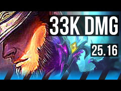 TWISTED FATE vs NOCTURNE (MID) | 33k DMG | KR Master | 25.16