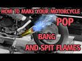 How To Make Your Motorcycle Pop Bang And Spit Flames Yamaha MT07 Akrapovič