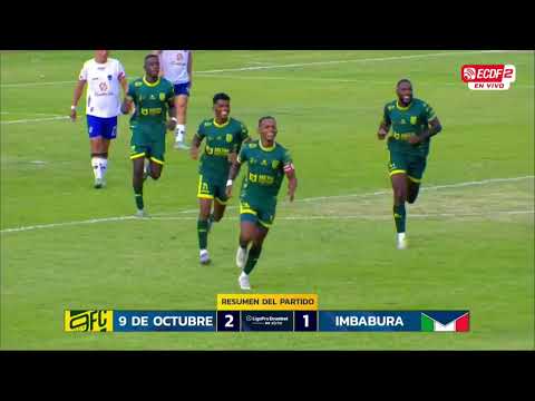 RESUMEN COMPLETO: 9 DE OCTUBRE FC 2-1 IMBABURA SC l LIGAPRO ECUABET SERIE B - FECHA 3