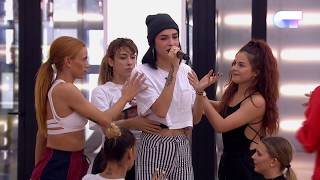 Ensayo de JULIA y NATALIA con los BAILARINES (PIENSO EN TU MIRÁ) | OT 2018