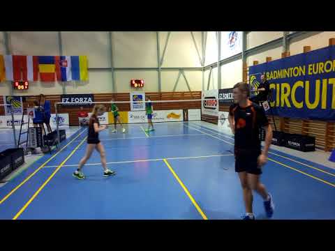 Czech U17 International - Peter DUBECKY, Natalia TOMCOVA - Vojtěch POŘÍZ, Martina ŠEVČÍKOVÁ - 2. set
