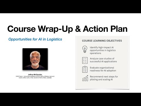 Mod 9 - Opportunities for AI in Logistics