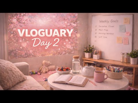 VLOGUARY Day 2 💗 Cleaning, Prayer Board & Cozy Tea Chat