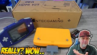 SIMPLE NO Soldering HDMI Mod For The GBA! The IntecGaming HDMI Kit REVIEW!