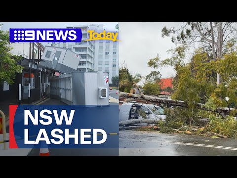 Major clean-up underway after NSW 'bomb cyclone' | 9 News Australia