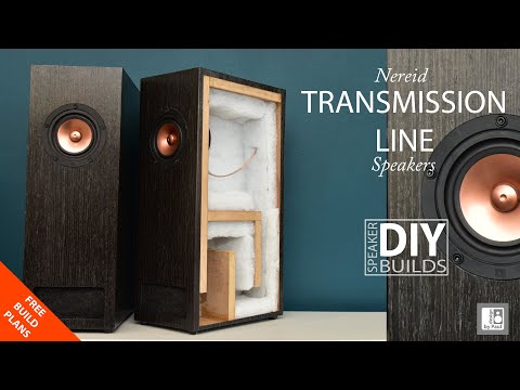 Transmission Line Speakers  -  DIY Nereid T/L Speaker Build. 4" Markaudio Pluvia 7.2HD Full Range