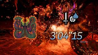 【MHWs】焼け落ちろ、黒岸の奈利 歴戦王ヌ・エグドラ 片手剣 ソロ 3'04"15