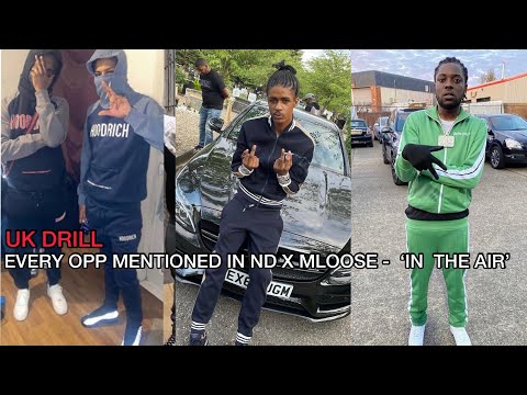 Every Opp Mentioned In ND x Mloose - In The Air #Sinsquad