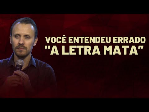 VOCÊ ENTENDEU ERRADO"A LETRA MATA" | Pastor Rodrigo Mocellin