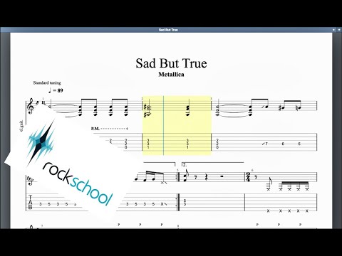 Sad But True Rockschool Hot Rock Grade 5 Guitar