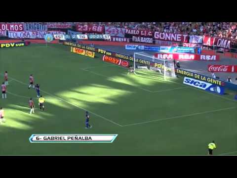 Gol de Peñalba Estudiantes 1 Tigre 3 Fecha 1 Torneo Final 2013 Fútbol Para Todos
