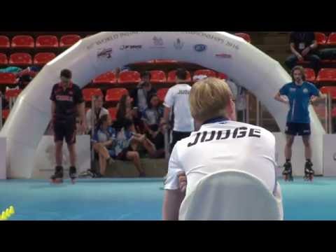 2016 WIFC Speed Slalom Senior Men Final Pan Yu Suo (CHN) Vs Brivio Savio (ITA)