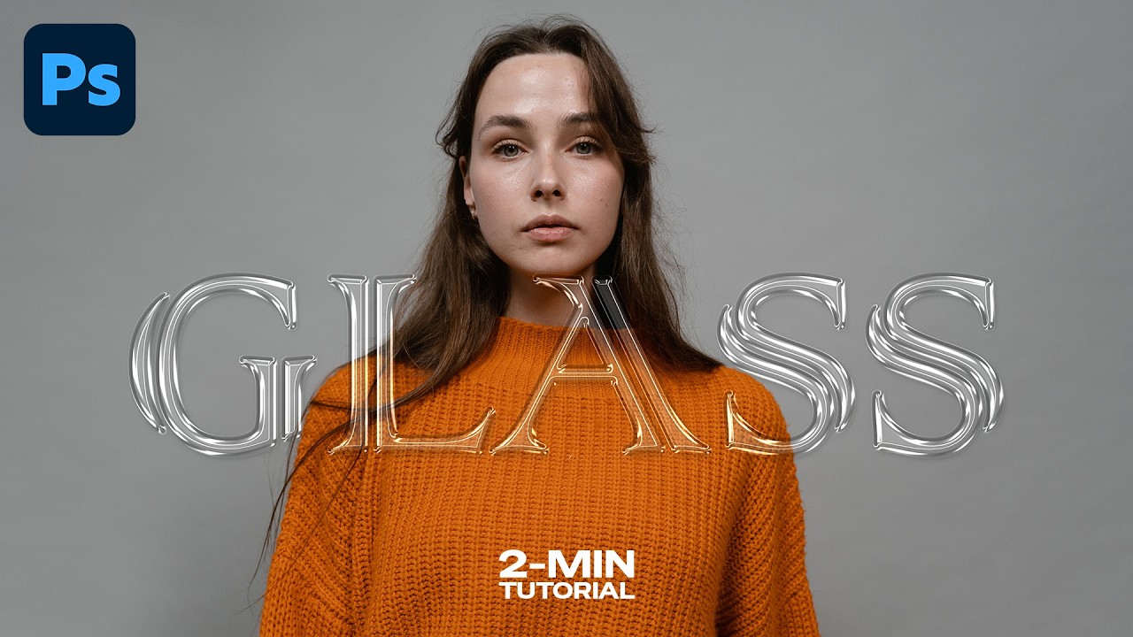 Glass Text Effect in Photoshop | Quick & Easy Tutorial