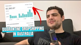 Making $2,300 in 12 Days Shopify Dropshipping During Quarantine - Aussie Store Update