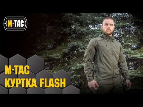 M-TAC куртка Flash Black (черная) тактическая демисезонная ветровка - фото 1 - id-p1815399095