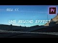 Premiere Pro VHS VCR Glitch REWIND Video Effect Tutorial How To