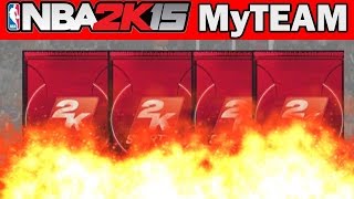 NBA 2K15 My Team Pack Opening - HE'S ON FIYAAHHH! | NBA 2K15 Dimer Packs Opening