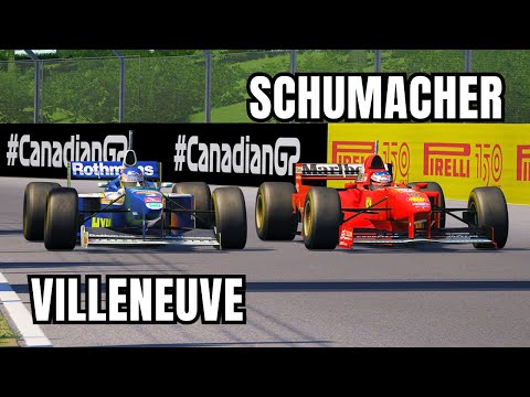 Ferrari F1 F310B 1997 (SCHUMACHER) vs Williams F1 FW19 (VILLENEUVE) at CANADIAN GP