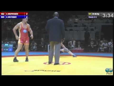 ЧМ-2013 96 кг. Анзор Болтукаев - Алексеей Крупняков (Киргизия) бронза