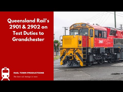 Queensland Rail's 2901 & 2902 on Test Duties to Grandchester