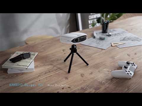 VANKYO Burger 101 Pico Projector, Rechargeable DLP Wireless Mini Projector