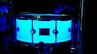 Spaun 6x14 LED Acrylic Snare Drum
