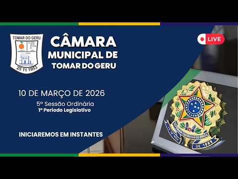 🔴 05ª SESSÃO ORDINÁRIA DO 1º PERÍODO LEGISLATIVO DO ANO DE 2026 (03/03/2026)