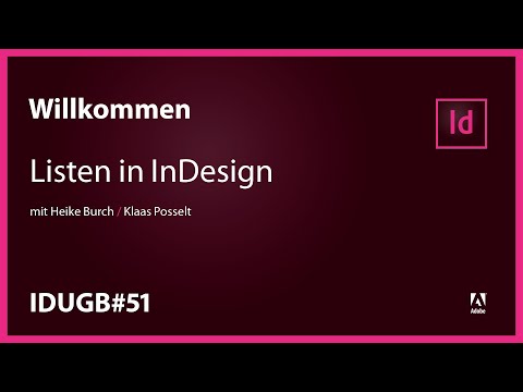 InDesign User Group Berlin #51 – Listen in InDesign