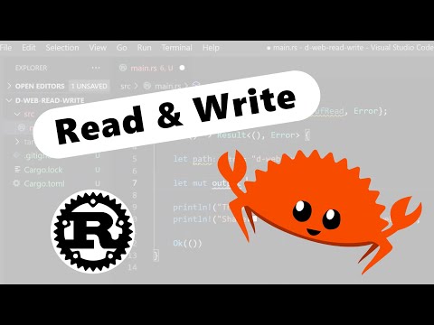Files. Read & Write. Rust Lang