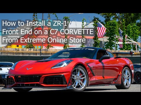 2014-2019 Corvette C7 ZR1 Track Package Front Bumper Conversion 18pcs Full Kit