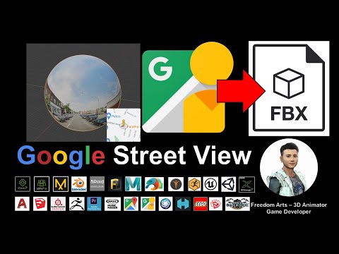 Google Street View to FBX - 3D Modeling Tutorial - Panorama