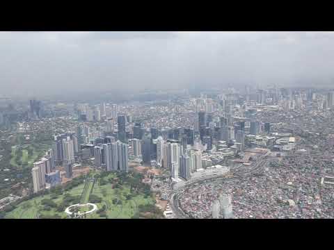 Flying over Manila 4K