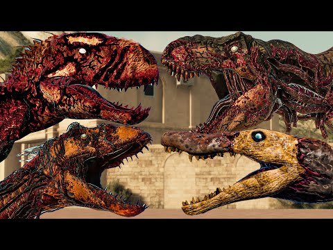 Zombie Spinosaurus, T-Rex , Indoraptor , Indominus & Quetzalcoatlus |E10| Jurassic World Evolution 2