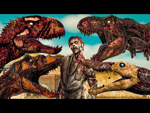 Zombie Spinosaurus, T-Rex , Indoraptor , Indominus & Quetzalcoatlus |E10| Jurassic World Evolution 2