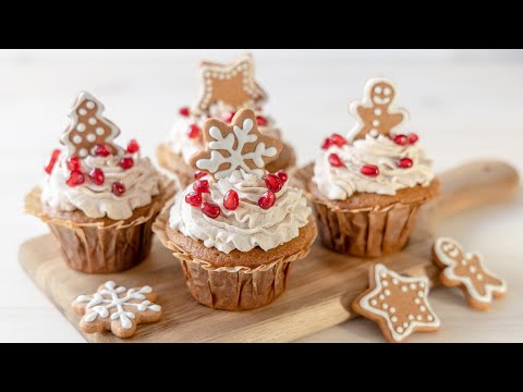 Perfect for Christmas Gingerbread Cupcakes. Beautiful...