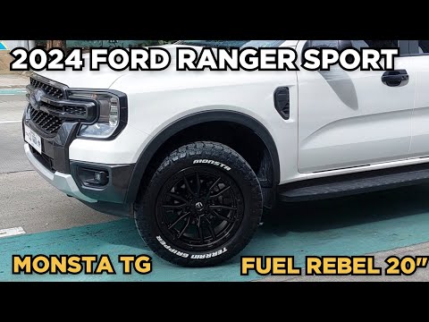 Fuel Rebel 20" paired with Monsta TG 275x55 R20 on a 2024 Ford Ranger Sport @ RNH Tire Supply
