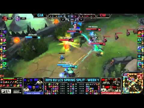 [Highlights] Giants Gaming vs Copenhagen Wolves EU LCS Spring 2015 W1D2   GIA vs CW