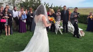 Dad Surprises Daughter by Walking Her Down the Aisle at Her Wedding