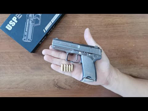 Mini USP Gun with Bullets Unboxing 2022 - Miniature Shell Ejection Pistol