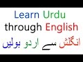 Learn Urdu language for beginners through English | Speak Urdu through English