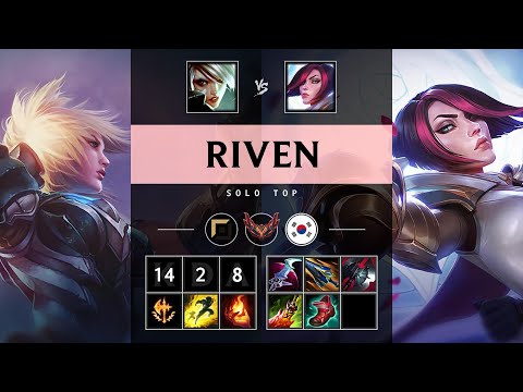 Riven Top vs Fiora: Quadra Kill, Legendary - KR Grandmaster Patch 14.22