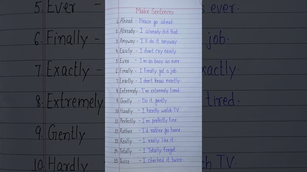 Make Sentences with given words #shorts #ytshorts #ytshortsvideo