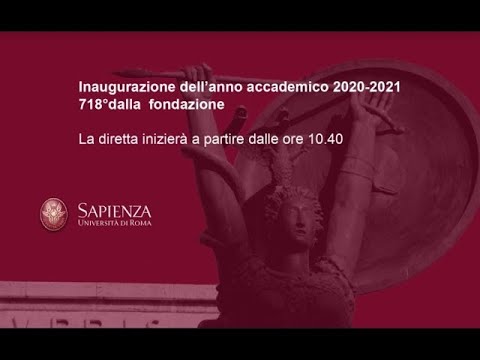 Inaugurazione dell’anno accademico 2020 2021