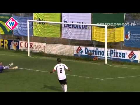 Doelpunt ADO-speler Mike van Duinen tegen OFI Kreta