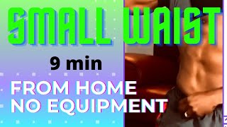 Small Waist Workout from Home No Equipment