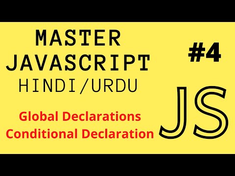 Javascript Global Declarations Conditional Declaration Javascript Hindiurdu