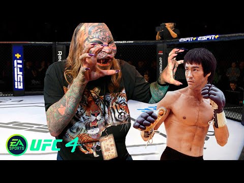 UFC4 Bruce Lee vs Denis Avner Cat Man EA Sports UFC 4 PS5