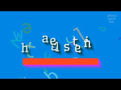 HAGELSTEIN - HOW TO PRONOUNCE HAGELSTEIN?