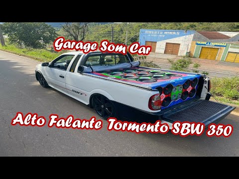 Saveiro com 12 SUBWOOFER Tormento SBW 350  (Garage Som Car)